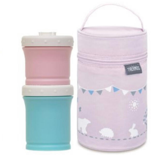 THERMOS(サーモス)の＊新品未使用＊ THERMOS 保冷ポーチ付 離乳食ケース キッズ/ベビー/マタニティの授乳/お食事用品(離乳食器セット)の商品写真