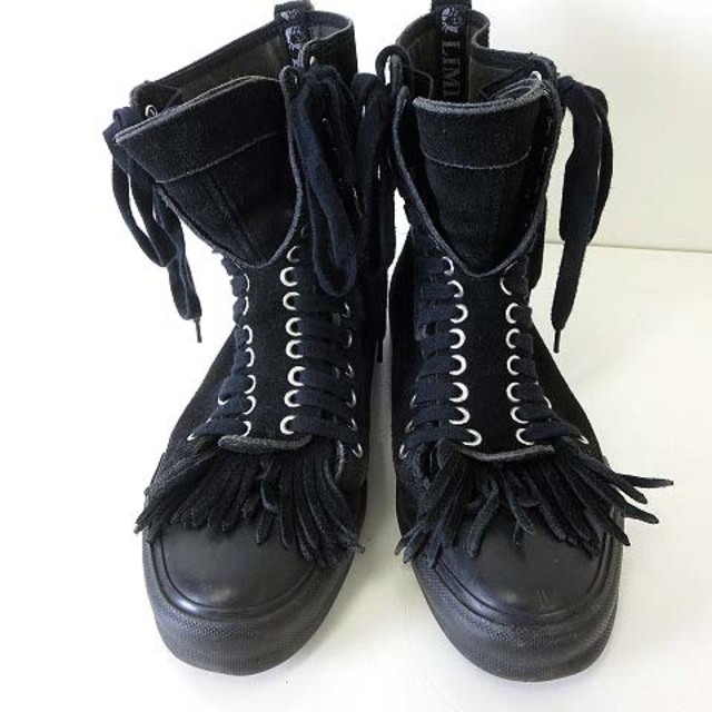 LIMI feu(リミフゥ)のリミフゥ ブーツ ショートブーツ スエードレザー L 24.0-24.5cm 黒 レディースの靴/シューズ(ブーツ)の商品写真