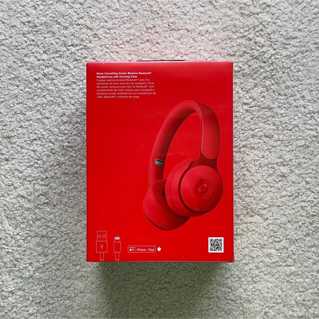 Beats by Dr Dre(ビーツバイドクタードレ)の(新品/未使用)beats SOLO PRO レッド スマホ/家電/カメラのオーディオ機器(ヘッドフォン/イヤフォン)の商品写真