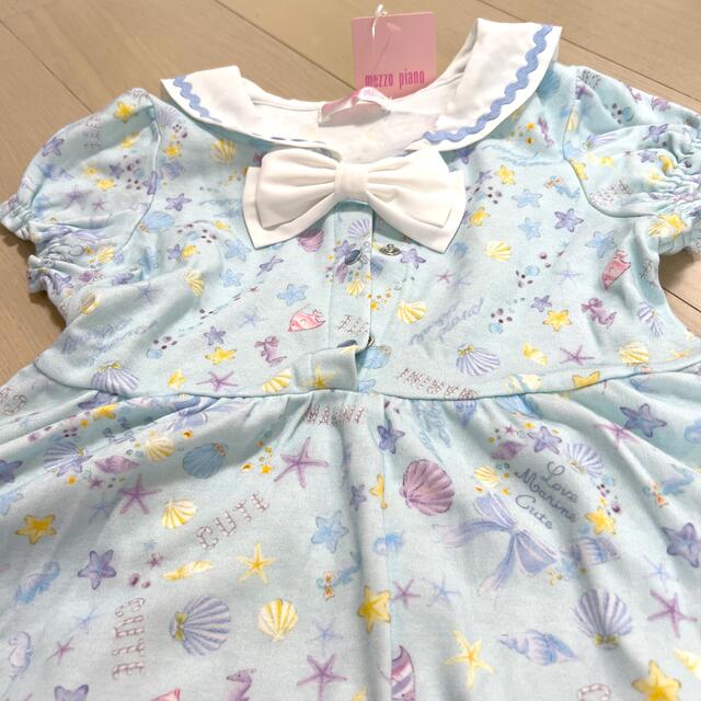 mezzo piano(メゾピアノ)の半袖ワンピース　 キッズ/ベビー/マタニティのキッズ服女の子用(90cm~)(ワンピース)の商品写真