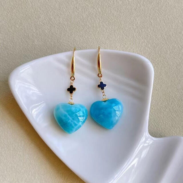 訳ありアクセサリー⭐︎【天然】ラリマー ピアス k18 4.4g oiartzunirratia.eus