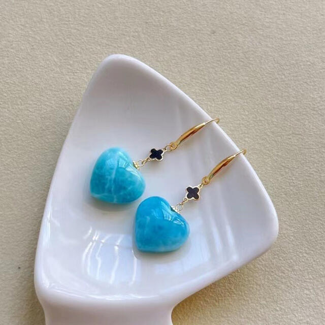 訳ありアクセサリー⭐︎【天然】ラリマー ピアス k18 4.4g oiartzunirratia.eus