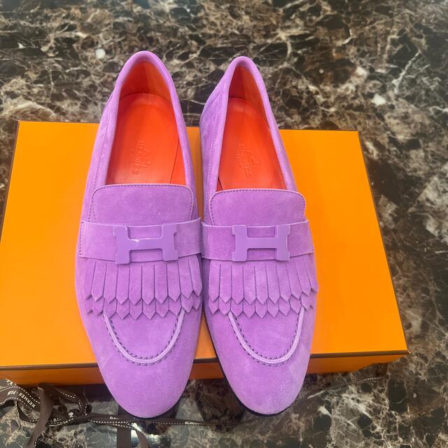高級ブランド - Hermes HERMES モカシン ロワイヤル 37 スリッポン+