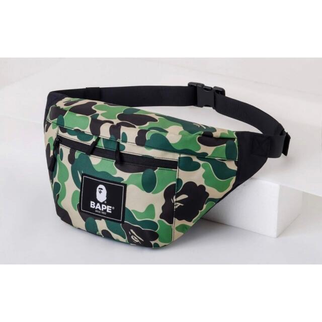 正規品! BAPE A BATHING APE 迷彩大容量ボディバッグ 付録品ノベルティ