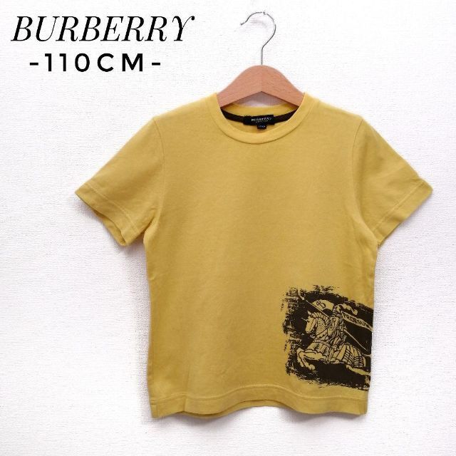 BURBERRY(バーバリー)の✨さかなーさん用✨バーバリー　半袖Ｔシャツ　馬上の騎士　イエロー　110cm キッズ/ベビー/マタニティのキッズ服男の子用(90cm~)(Tシャツ/カットソー)の商品写真