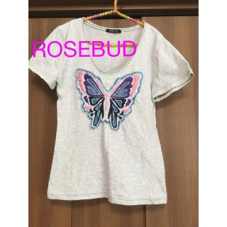 ローズバッド(ROSE BUD)のローズバッドROSEBUD バタフライ　Tシャツ♪(Tシャツ(半袖/袖なし))