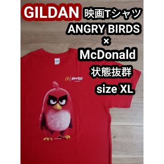 ギルタン(GILDAN)の映画 アングリーバード マクドナルド Tシャツ McDonald レッド XL(Tシャツ/カットソー(半袖/袖なし))