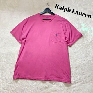 ポロラルフローレン(POLO RALPH LAUREN)の【Ｌサイズ】ポロラルフローレン ピンク 半袖Tシャツ(Tシャツ/カットソー(半袖/袖なし))