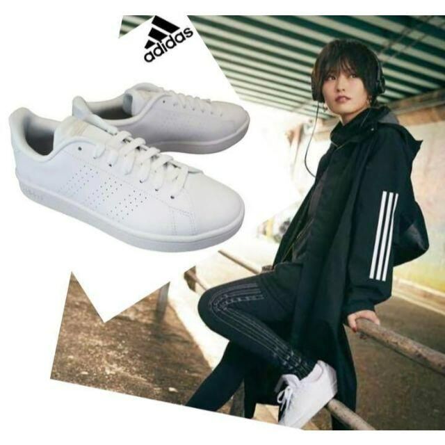 adidas(アディダス)のamun様      ✨23cm✨ALL WHITE✨アディダス✨アドバンコート レディースの靴/シューズ(スニーカー)の商品写真