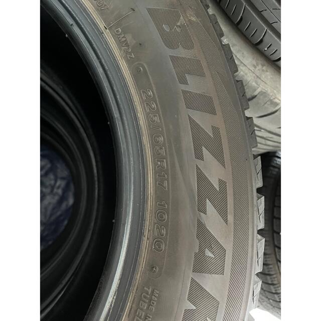 レッド系 BRIGESTONE BLIZZAK 225/65/17 バリ山 ホイール付き