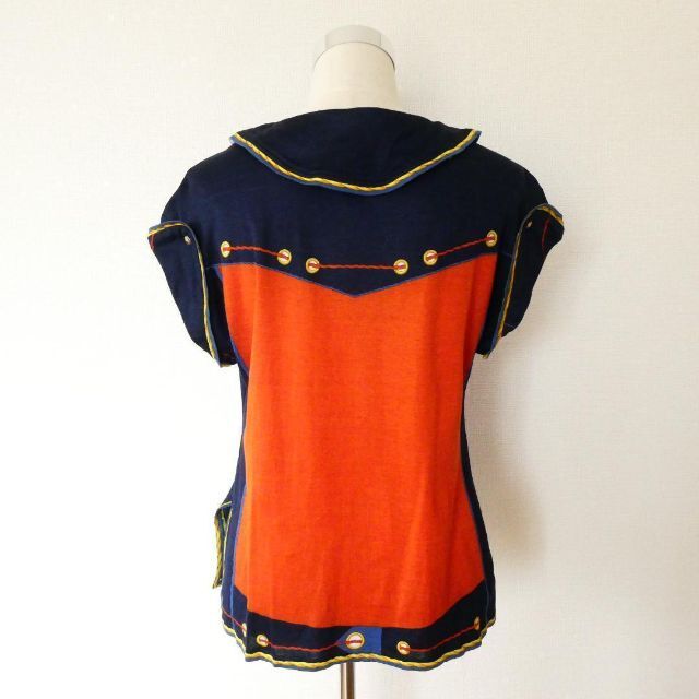 お試し価格!】良品 レオナールファッション ラウンドカラー 半袖