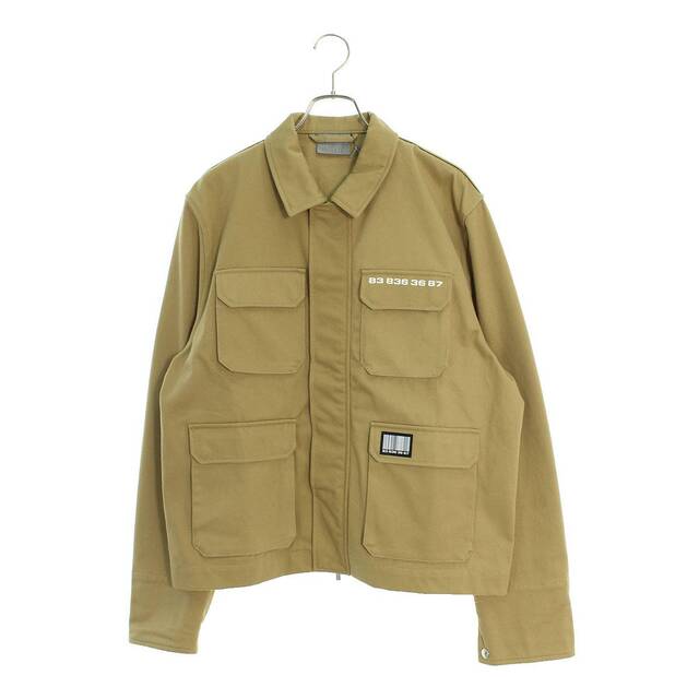 ブイティーエムエヌティーエス/VTMNTS 22SS BARCODE WORKWEAR JACKET VL12JA960C バーコードワークジャケットブルゾン メンズ M