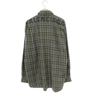 バレンシアガ(Balenciaga)のバレンシアガ 508465 TBM21 バックロゴプリントチェックオーバーサイズ長袖シャツ  メンズ 40(シャツ)