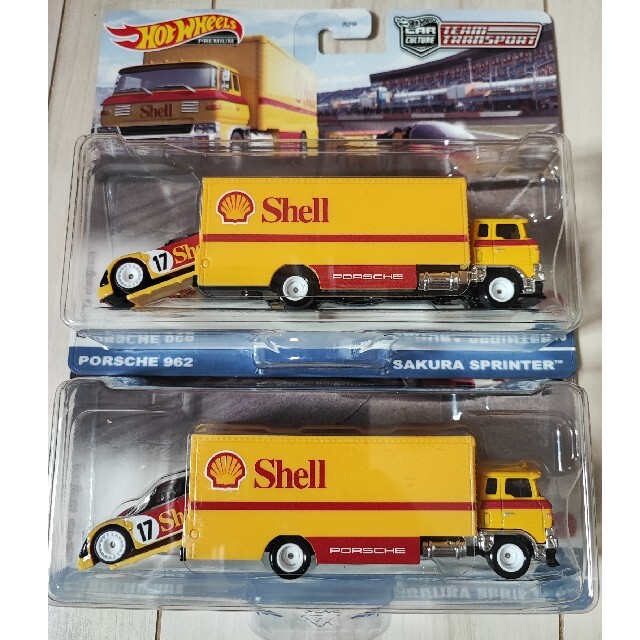 ホットウィール　トランスポート　2台セット　シェル　チートラ エンタメ/ホビーのおもちゃ/ぬいぐるみ(ミニカー)の商品写真