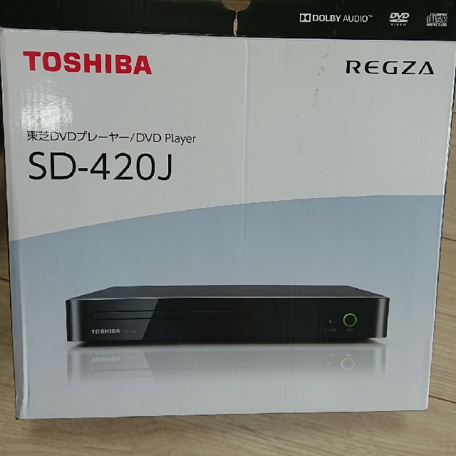 東芝(トウシバ)の東芝 DVDプレーヤー SD-420J(1台) スマホ/家電/カメラのテレビ/映像機器(ブルーレイプレイヤー)の商品写真