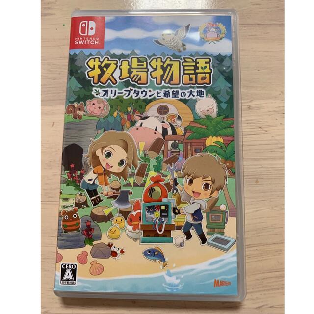 任天堂(ニンテンドウ)の牧場物語　ソフト　攻略本　オリーブタウンと希望の大地　Switch 任天堂 エンタメ/ホビーのゲームソフト/ゲーム機本体(家庭用ゲームソフト)の商品写真