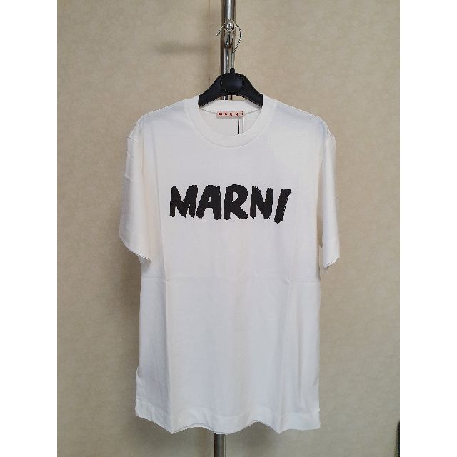 【新品・未使用】MARNI KIDS ロゴプリントコットンTシャツ　14YTシャツ/カットソー