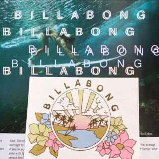 ビラボン(billabong)のBILLABONGビラボンUS限定ボックスSUNデザインステッカーラスト１(サーフィン)