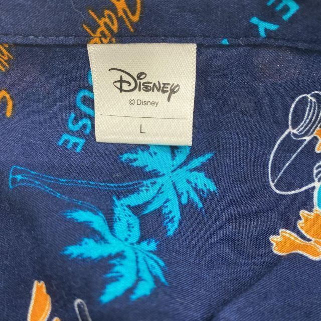 Disney(ディズニー)のDisney ディズニー ☆ 半袖シャツ ミッキーマウス サーフィン 総柄 メンズのトップス(シャツ)の商品写真