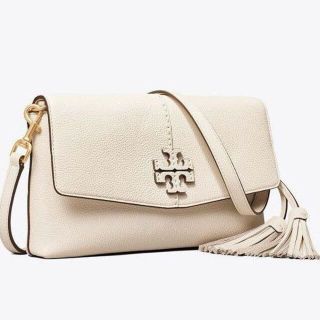 トリーバーチ(Tory Burch)の【新品】トリーバーチMCGRAW CROSS 白(ショルダーバッグ)