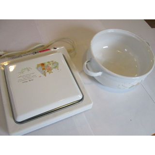  加温トレー　＆　両手鍋22ｃｍ(調理機器)