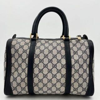 グッチ(Gucci)の✨希少✨ オールドグッチ ミニボストンバッグ GGスプリーム PVC レザー(ハンドバッグ)