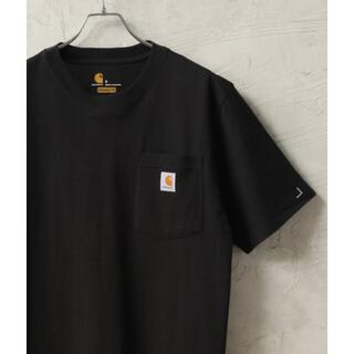 カーハート(carhartt)のCarhartt カーハートワンポイントロゴ ポケ付きTシャツ　ブラック　XL(Tシャツ/カットソー(半袖/袖なし))