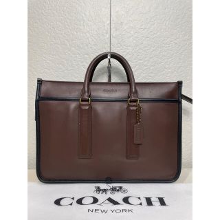 コーチ(COACH)の【良品】定価8.4万　コーチ　COACH ビジネス バッグ　レザー　メンテ済み(ビジネスバッグ)