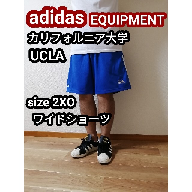 adidas(アディダス)のUCLA adidas アディダスエキップメント アメリカ大学 ハーフパンツ 青 メンズのパンツ(ショートパンツ)の商品写真