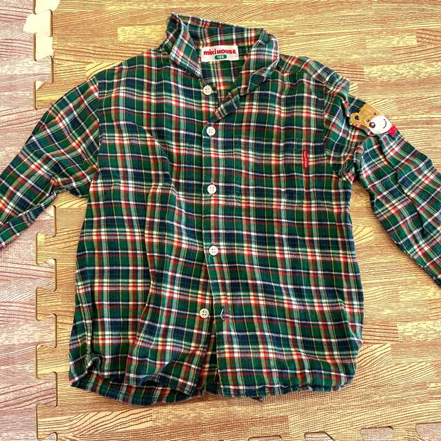 mikihouse(ミキハウス)のミキハウス　　チェックシャツ キッズ/ベビー/マタニティのキッズ服男の子用(90cm~)(ブラウス)の商品写真