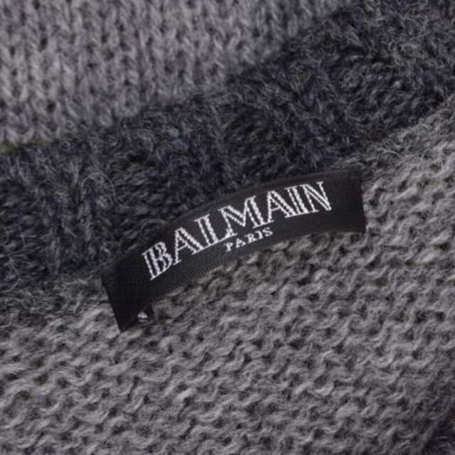 BALMAIN ウール ボーダー ニット