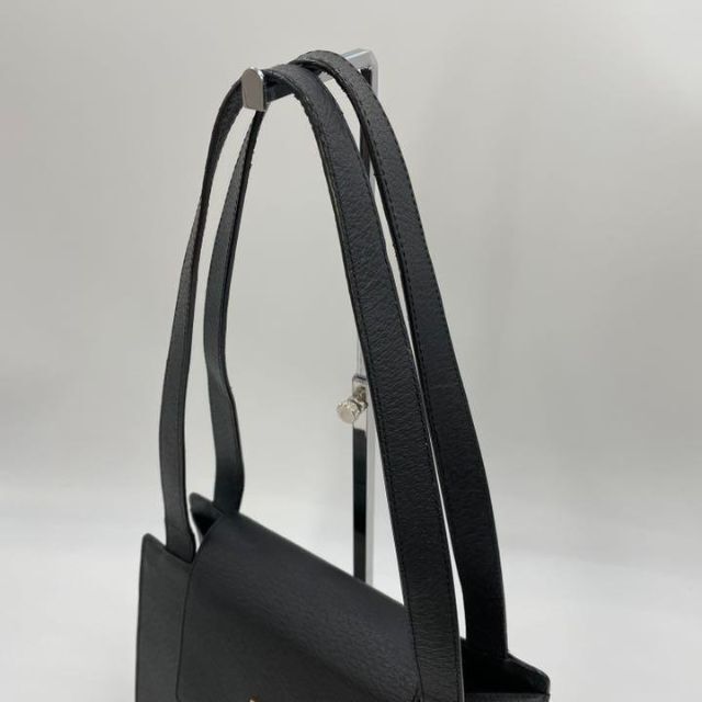 極美品】イヴサンローラン ショルダーバッグ YSL ロゴ金具 レザー 黒 ...