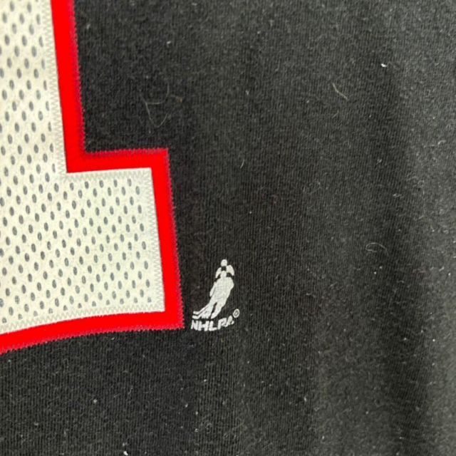 Reebok(リーボック)のNHL REEBOK シカゴブラックホークス　ゆるだぼオーバーサイズプリントT黒 メンズのトップス(Tシャツ/カットソー(半袖/袖なし))の商品写真