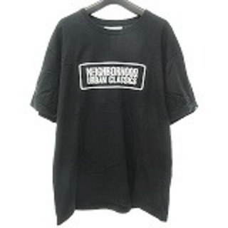 ネイバーフッド(NEIGHBORHOOD)のネイバーフッド NEIGHBORHOOD プリント Tシャツ ロゴ 黒 XL(Tシャツ/カットソー(半袖/袖なし))