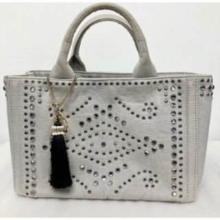 PRADA - PRADA プラダ カナパ ラインストーン ビジュー&スタッズ
