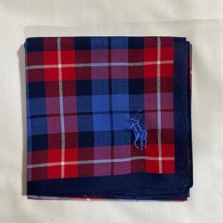 ポロラルフローレン(POLO RALPH LAUREN)のラルフローレン　ハンカチ　未使用品　チェック　ポニー刺繍　#2170(ハンカチ/ポケットチーフ)