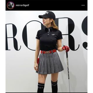 ミラーナイン(mirror9)のSALE ✧新品✧【MIRROR9GOLF】Check pleats skirt(ミニスカート)