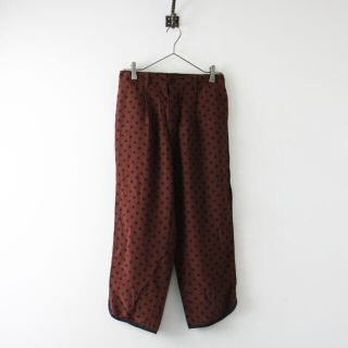 未使用 JOURNAL STANDARD LUXE ジャーナルスタンダードラックス jejia シルク ドット パンツ 40/ブラウン【2400012953772】(カジュアルパンツ)