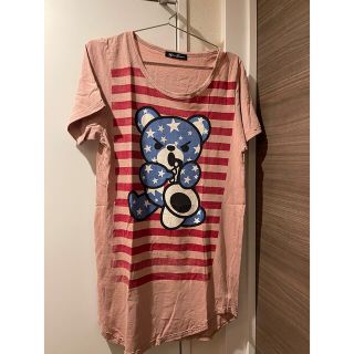 ヒステリックグラマー(HYSTERIC GLAMOUR)のヒステリックグラマー　Tシャツワンピ　FREE(ひざ丈ワンピース)