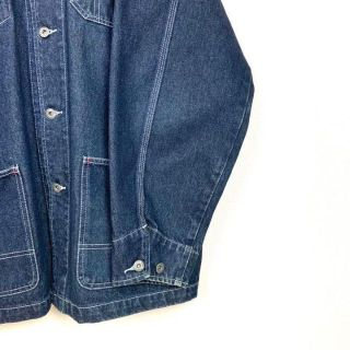 古着男子 オーバーサイズ デニムカバーオール ワーク系 ゆるだぼ 春