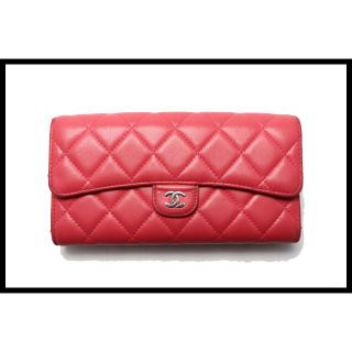 CHANEL - 近年 CHANEL 29番台 マトラッセ 2つ折り長財布□08bd1126421