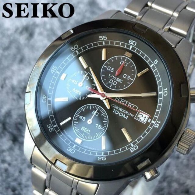 【新品】セイコー SEIKO クロノグラフ クォーツ メンズ腕時計