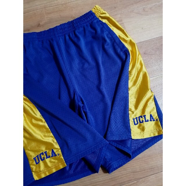 UCLA カリフォルニア大学 バスパン ハーフパンツ ワイドショーツ ブルー L
