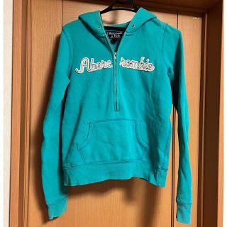 アバクロンビーアンドフィッチ(Abercrombie&Fitch)のアバクロ パーカー ターコイズグリーン(パーカー)