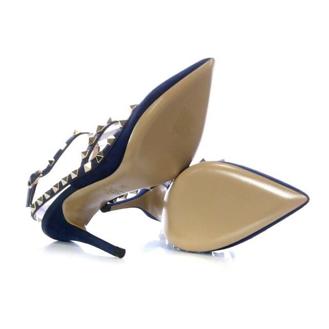 低価セール valentino ピンヒール 34 紺 QW1S0393の通販 by ベクトル