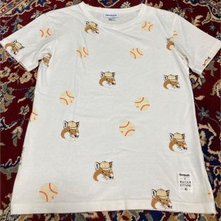 メゾンキツネ(MAISON KITSUNE')のReebok ×MaisonKitsuneコラボTシャツキツネ(Tシャツ/カットソー(半袖/袖なし))