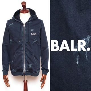 BALR. デニムフーディー　日本限定デザインXS(パーカー)