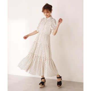 ワンアフターアナザーナイスクラップ ドット マキシワンピース/ロング ワンアフターアナザーナイスクラップ ドット マキシワンピース/ロング