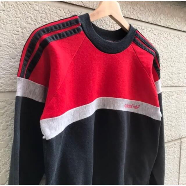 adidas(アディダス)の80s USA製 adidas スウェットシャツ キッズ vintage キッズ/ベビー/マタニティのキッズ服男の子用(90cm~)(その他)の商品写真