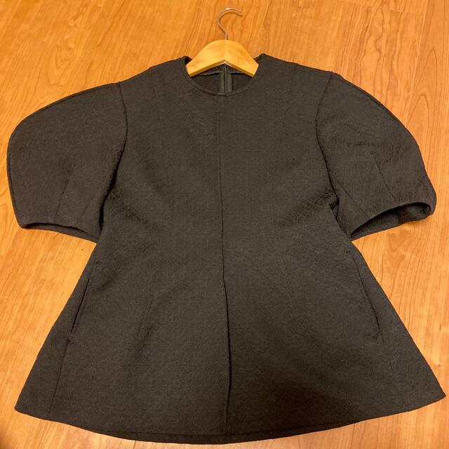 cygne シーニュ cecile ブラック ジャガードトップス